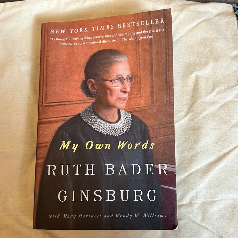 RBG “my own words” NY times bestseller